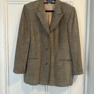 Vintage Classic Houndstooth Blazer